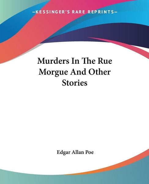 Produktbild: Murders In The Rue Morgue And Other Stories