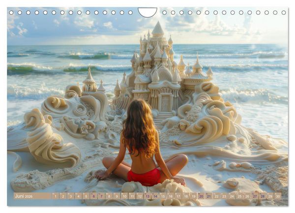 Produktbild: Sandkunstwerke - Einfach faszinierend (Wandkalender 2026 DIN A4 quer), CALVENDO Monatskalender