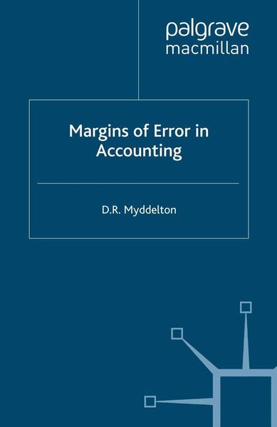 Produktbild: Margins of Error in Accounting