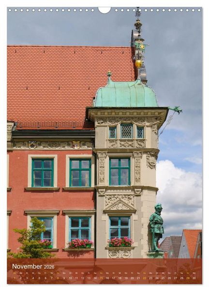 Produktbild: Historische Altstadt Mindelheim (Wandkalender 2026 DIN A3 hoch), CALVENDO Monatskalender
