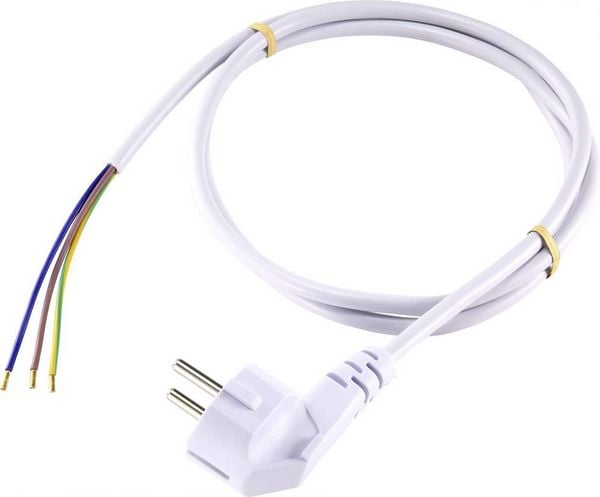 Produktbild: Sygonix SY-5043486 Strom Anschlusskabel Wei&szlig; 1.50m
