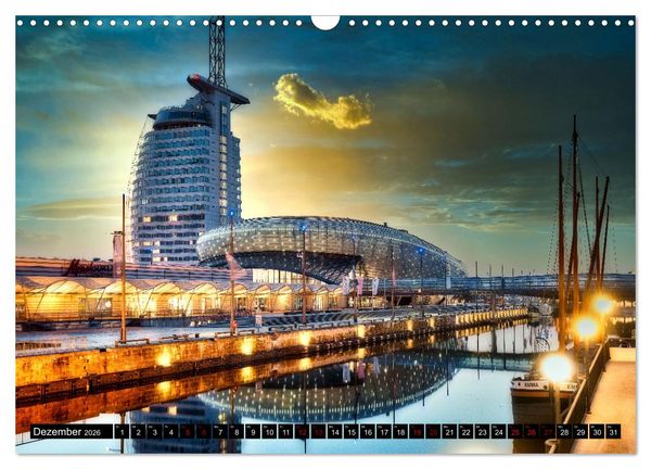 Produktbild: BREMERHAVEN Maritimes in der Seestadt (Wandkalender 2026 DIN A3 quer), CALVENDO Monatskalender
