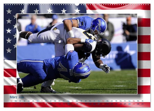 Produktbild: American Football - Kickoff (Wandkalender 2026 DIN A2 quer), CALVENDO Monatskalender