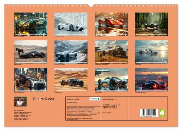 Produktbild: Future Rides (hochwertiger Premium Wandkalender 2026 DIN A2 quer), Kunstdruck in Hochglanz