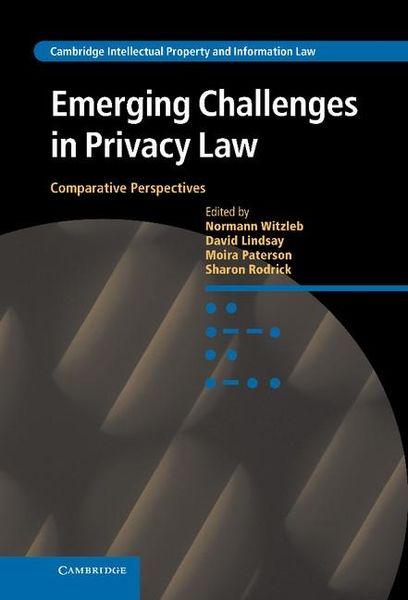 Produktbild: Emerging Challenges in Privacy Law