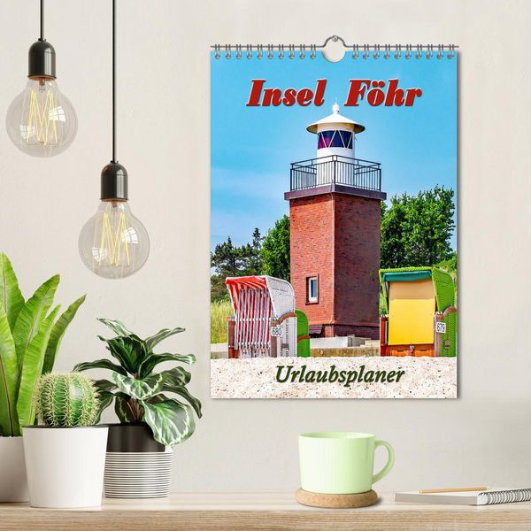 Produktbild: Insel F&ouml;hr - Urlaubsplaner (Wandkalender 2026 DIN A4 hoch), CALVENDO Monatskalender