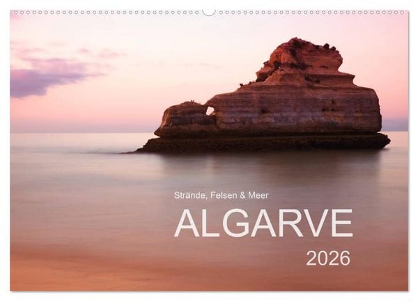 Produktbild: Str&auml;nde, Felsen und Meer - ALGARVE 2026 (Wandkalender 2026 DIN A2 quer), CALVENDO Monatskalender