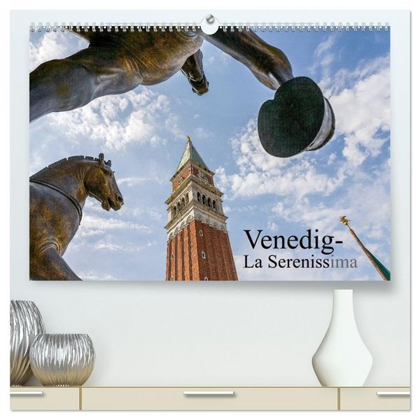 Produktbild: Venedig &ndash; La Serenissima (hochwertiger Premium Wandkalender 2026 DIN A2 quer), Kunstdruck in Hochglanz