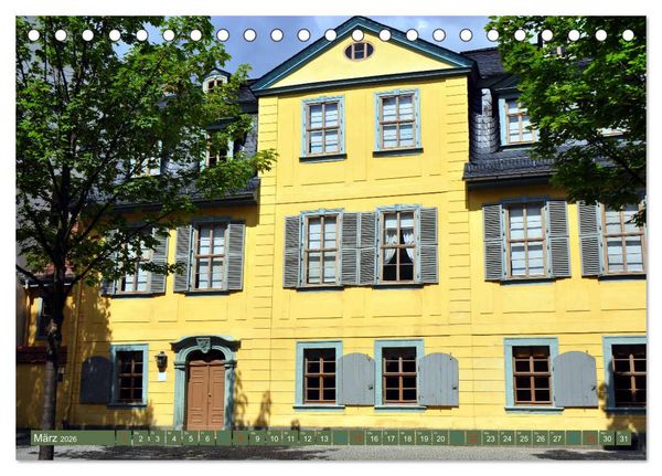 Produktbild: Weimar - Dichterstadt (Tischkalender 2026 DIN A5 quer), CALVENDO Monatskalender