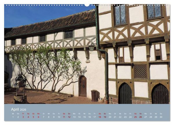 Produktbild: Die Wartburg - Weltkulturerbe im Herzen Deutschlands (Wandkalender 2026 DIN A2 quer), CALVENDO Monatskalender