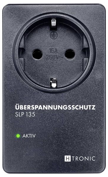 Produktbild: H-Tronic 1114790 &Uuml;berspannungsschutz-Zwischenstecker Schwarz
