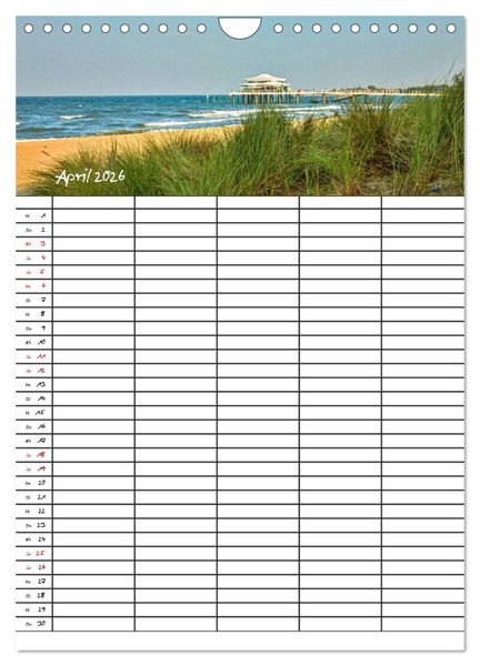 Produktbild: Timmendorfer Strand - Ostsee Urlaubsparadies (Wandkalender 2026 DIN A4 hoch), CALVENDO Monatskalender