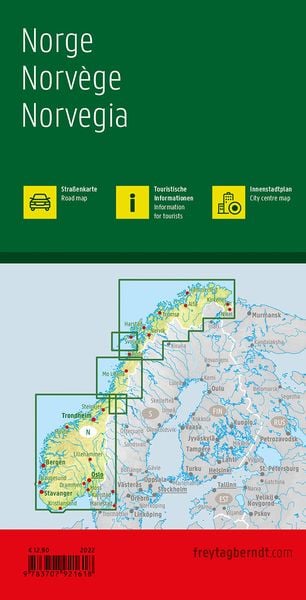 Produktbild: Norwegen, Straßenkarte 1:600.000, freytag & berndt