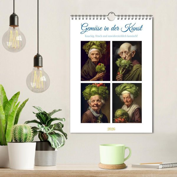 Produktbild: Gem&uuml;se in der Kunst (Wandkalender 2026 DIN A4 hoch), CALVENDO Monatskalender