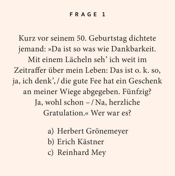Produktbild: 50. Geburtstag. Das Quiz
