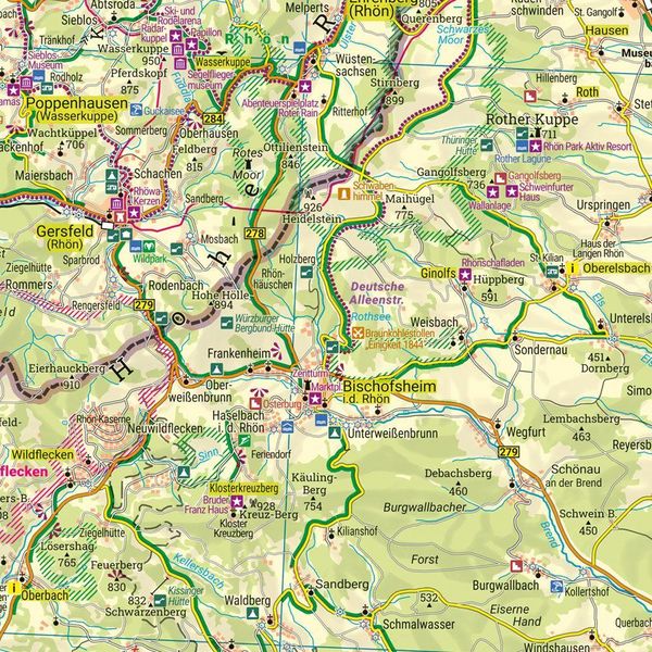Produktbild: freytag & berndt Freizeitkarte Rh&ouml;n 1:120.000
