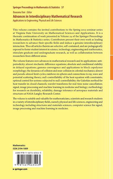 Produktbild: Advances in Interdisciplinary Mathematical Research