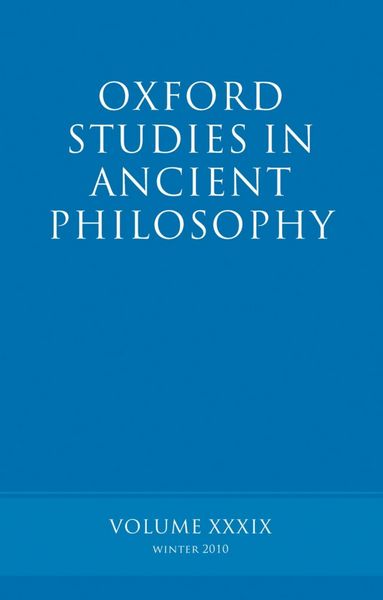 Produktbild: Oxford Studies in Ancient Philosophy volume 39