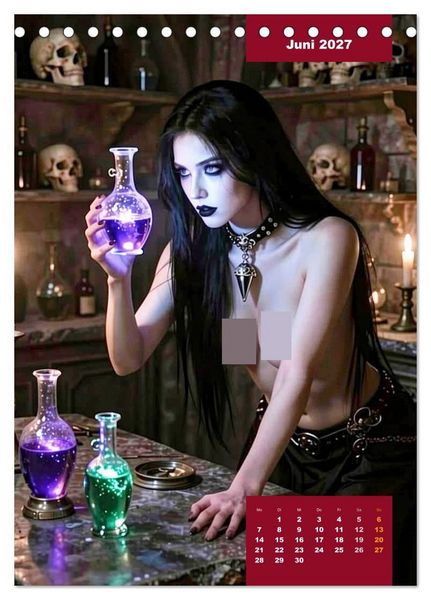 Produktbild: Gothic Engel (Tischkalender 2027 DIN A5 hoch), CALVENDO Monatskalender