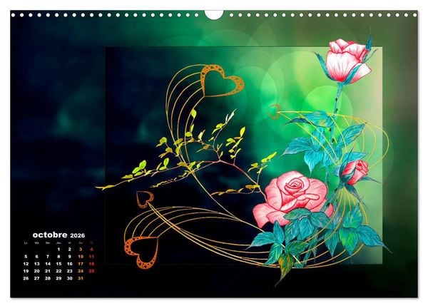 Produktbild: Images d'art Ikebana (Calendrier mural 2026 DIN A3 vertical), CALVENDO calendrier mensuel