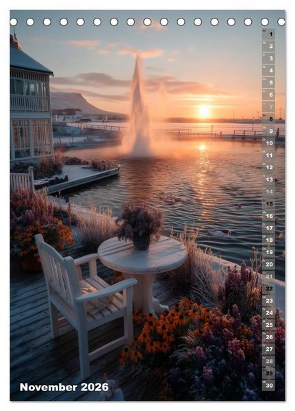 Produktbild: Oasen der Entspannung (Tischkalender 2026 DIN A5 hoch), CALVENDO Monatskalender