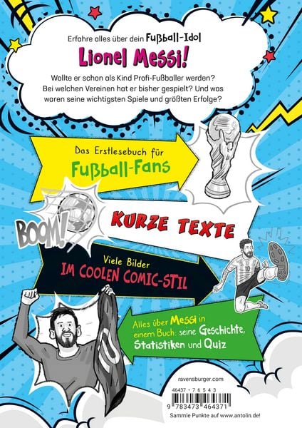 Produktbild: Fu&szlig;ball-Stars - Alles &uuml;ber Messi. Vom Fu&szlig;ball-Talent zum Megastar