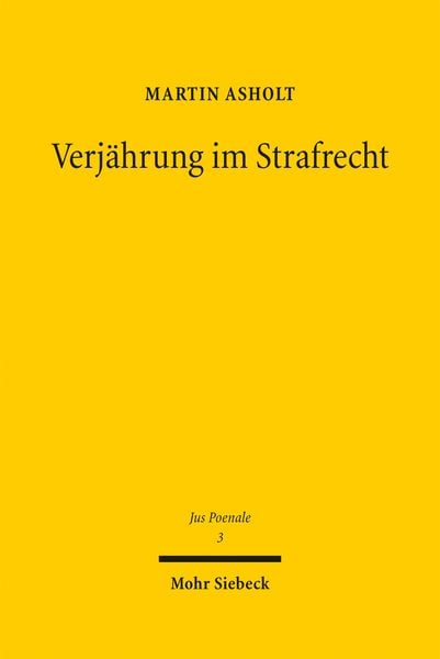 Produktbild: Verj&auml;hrung im Strafrecht