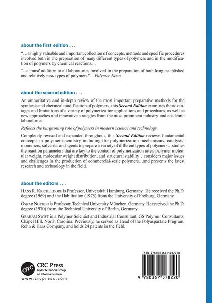 Produktbild: Handbook of Polymer Synthesis