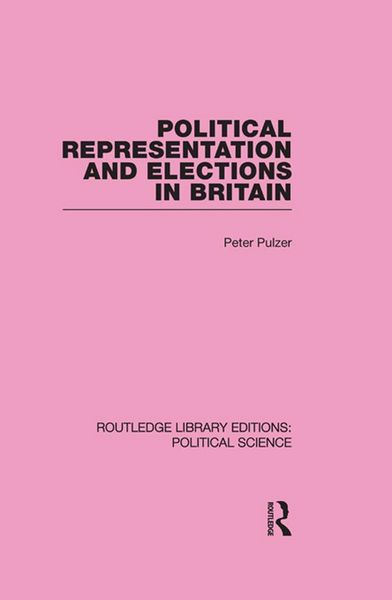 Produktbild: Political Representation and Elections in Britain