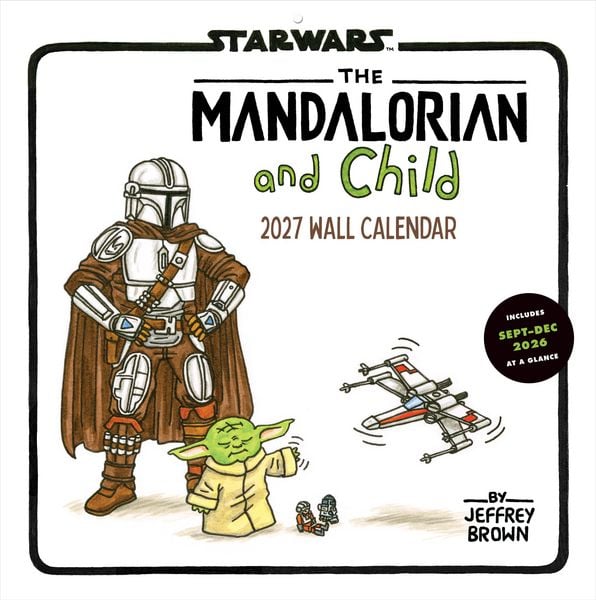 Produktbild: Star Wars the Mandalorian and Child 2027 Wall Calendar