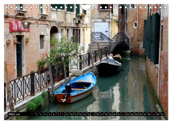 Produktbild: Auf den Kan&auml;len von Venedig (Wandkalender 2026 DIN A4 quer), CALVENDO Monatskalender