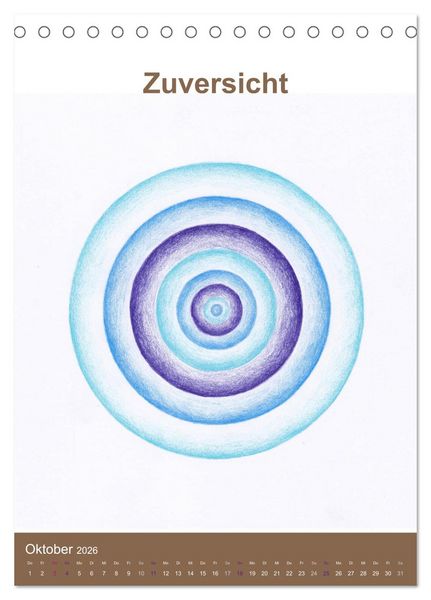 Produktbild: Delfinheilsymbole (Tischkalender 2026 DIN A5 hoch), CALVENDO Monatskalender