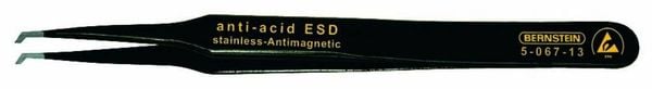 Bernstein Tools 5-067-13 SMD-Pinzette 12 SA-ESD Flach, gebogen 45° 120mm
