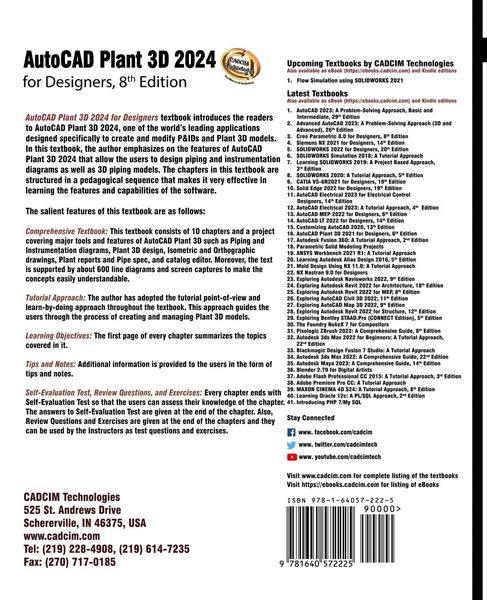 Produktbild: AutoCAD Plant 3D 2024 for Designers, 8th Edition