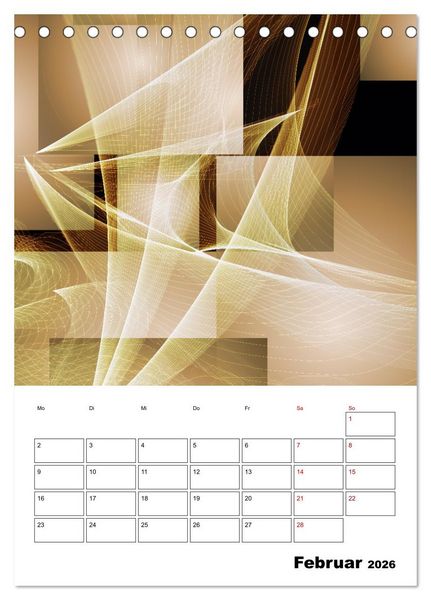Produktbild: Zauberhaftes Textildesign (Tischkalender 2026 DIN A5 hoch), CALVENDO Monatskalender