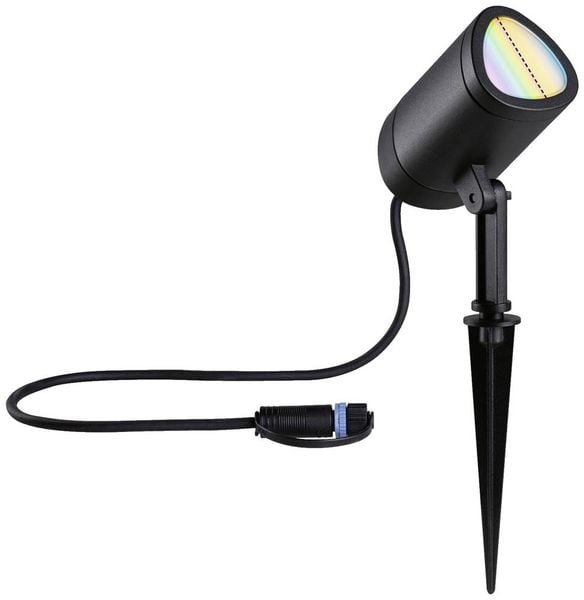 Paulmann 94849 Beleuchtungssystem Plug & Shine LED-Gartenstrahler LED 6.5W RGBW Anthrazit