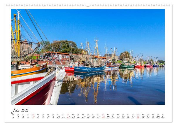 Produktbild: Fischerdorf Greetsiel (hochwertiger Premium Wandkalender 2026 DIN A2 quer), Kunstdruck in Hochglanz