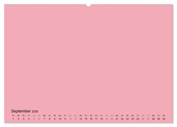 Produktbild: DIY Bastel-Kalender -Warme Pastell Farben- Zum Selbstgestalten (hochwertiger Premium Wandkalender 2026 DIN A2 quer), Kunstdruck in Hochglanz