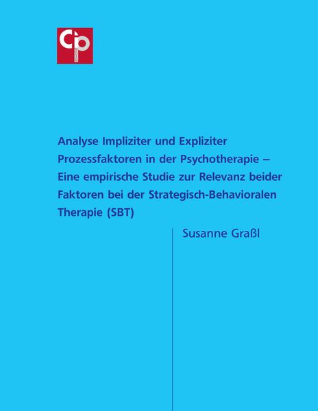Produktbild: Analyse Impliziter und Expliziter Prozessfaktoren in der Psychotherapie