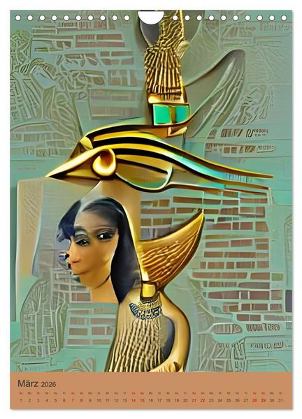 Produktbild: Altes &Auml;gypten - Computertr&auml;ume aus der KI (Wandkalender 2026 DIN A4 hoch), CALVENDO Monatskalender