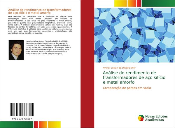 Produktbild: An&aacute;lise do rendimento de transformadores de a&ccedil;o sil&iacute;cio e metal amorfo