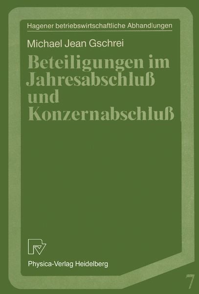 Produktbild: Beteiligungen im Jahresabschlu&szlig; und Konzernabschlu&szlig;