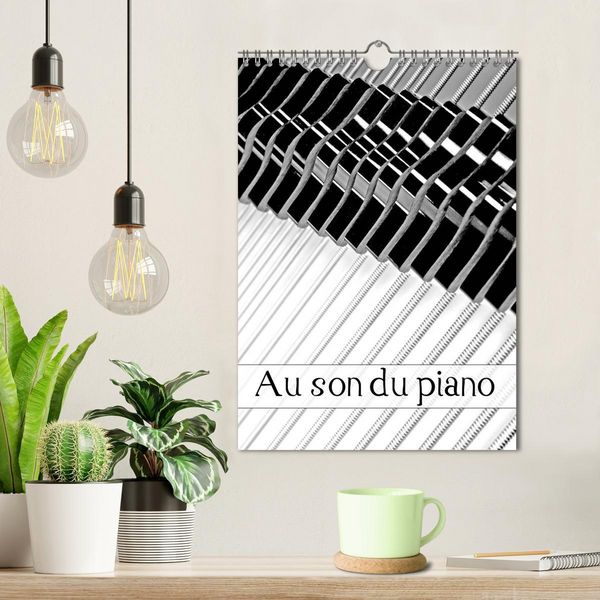 Produktbild: Au son du piano (Calendrier mural 2026 DIN A4 horizontal), CALVENDO calendrier mensuel