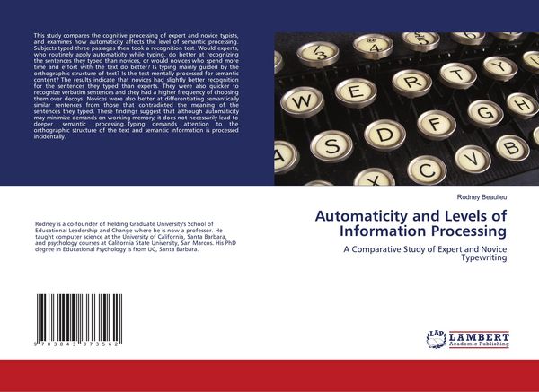 Produktbild: Automaticity and Levels of Information Processing