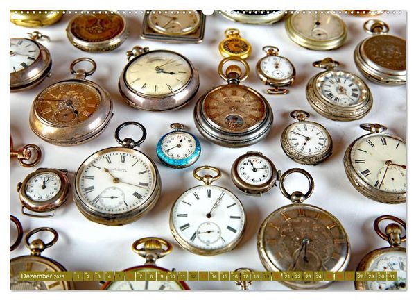 Produktbild: Taschenuhren (Wandkalender 2026 DIN A2 quer), CALVENDO Monatskalender