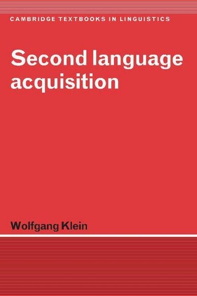 Produktbild: Second Language Acquisition