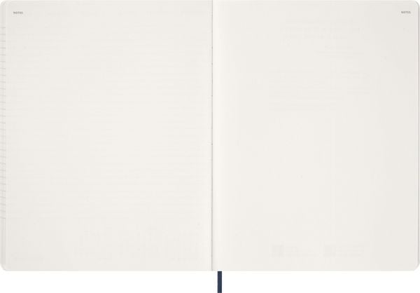Produktbild: Moleskine 15 Monate Essential Wochenkalender 2026/2027, 1 Wo = 2 Seiten, vertikal, XXL, fester Einband, Saphirblau