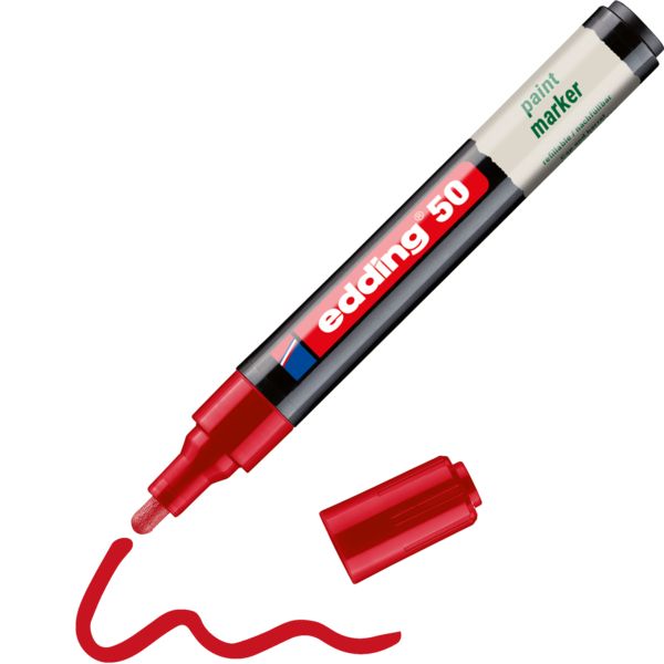 Produktbild: Edding 50 EcoLine 4-50-002 Lackmarker Rot 2 mm, 3mm