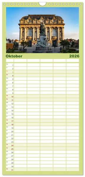 Produktbild: Familienplaner 2026 - Frankreich - Calais und die Opalk&uuml;ste mit 5 Spalten (Wandkalender, 21 x 45 cm) CALVENDO