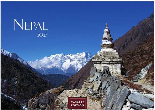 Produktbild: Nepal Kalender 2027 &ndash; Wandkalender | Fotokalender Asien 35x50cm Grosses Format - Atemberaubende Fotos der Himalaya-Gipfel, Tempel und heiligen St&auml;tten Nepals